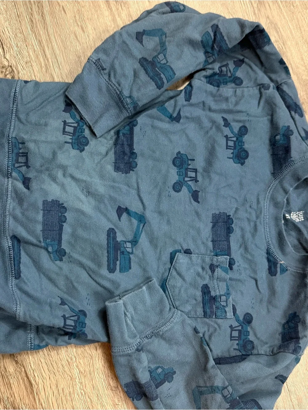 Carter's Boys Long Sleeve Tees & Pajama Top - Navy, Light Blue, Gray bundle